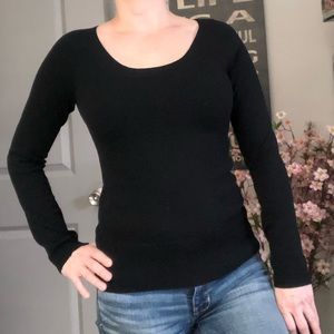 💕Banana Republic Merino Wool Sweater Fitted Black